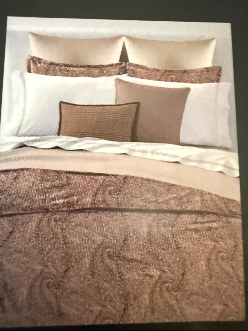 Lauren Ralph Lauren Hallie Paisley Duvet Cover Set - Brown, Red, Pink